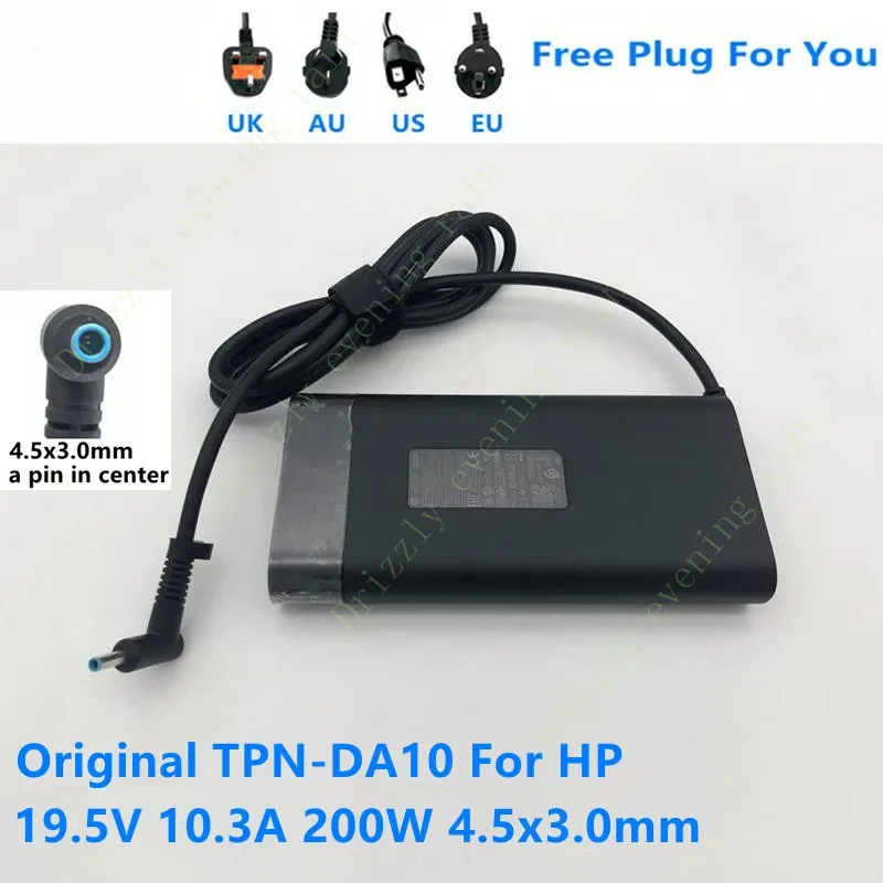 Original TPN-DA10 200W TPN-DA23 TPN-CA23 AC adapter charger for HP Omen 19.5v 10.3a 15 17 ZBook 17 G3 G4 G5 laptop power supply