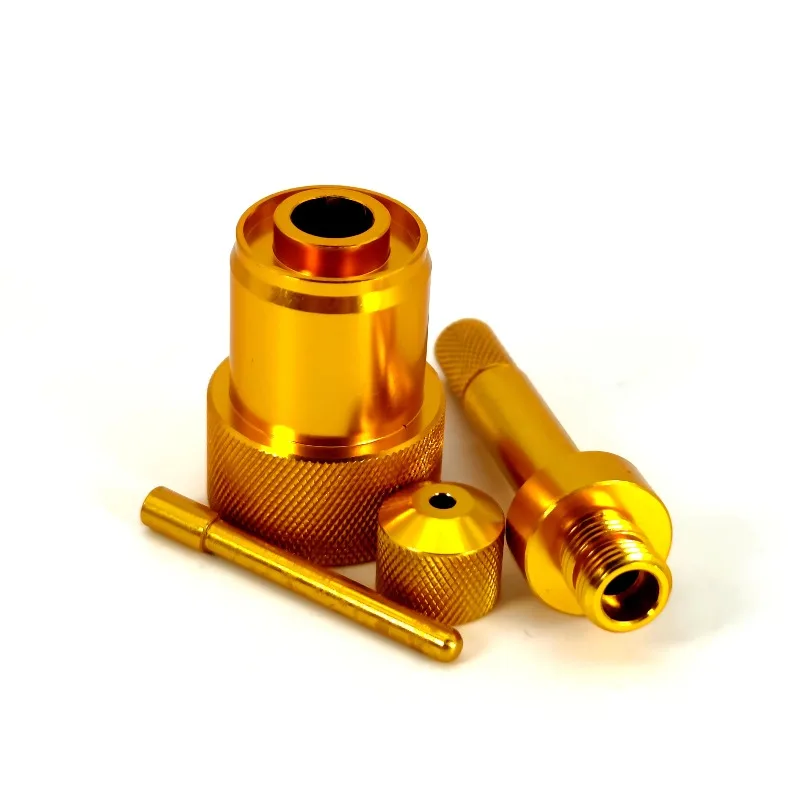 High Quality Gold-Plated Industrial Metal Parts Stainless Steel CNC Machined with Drilling Services