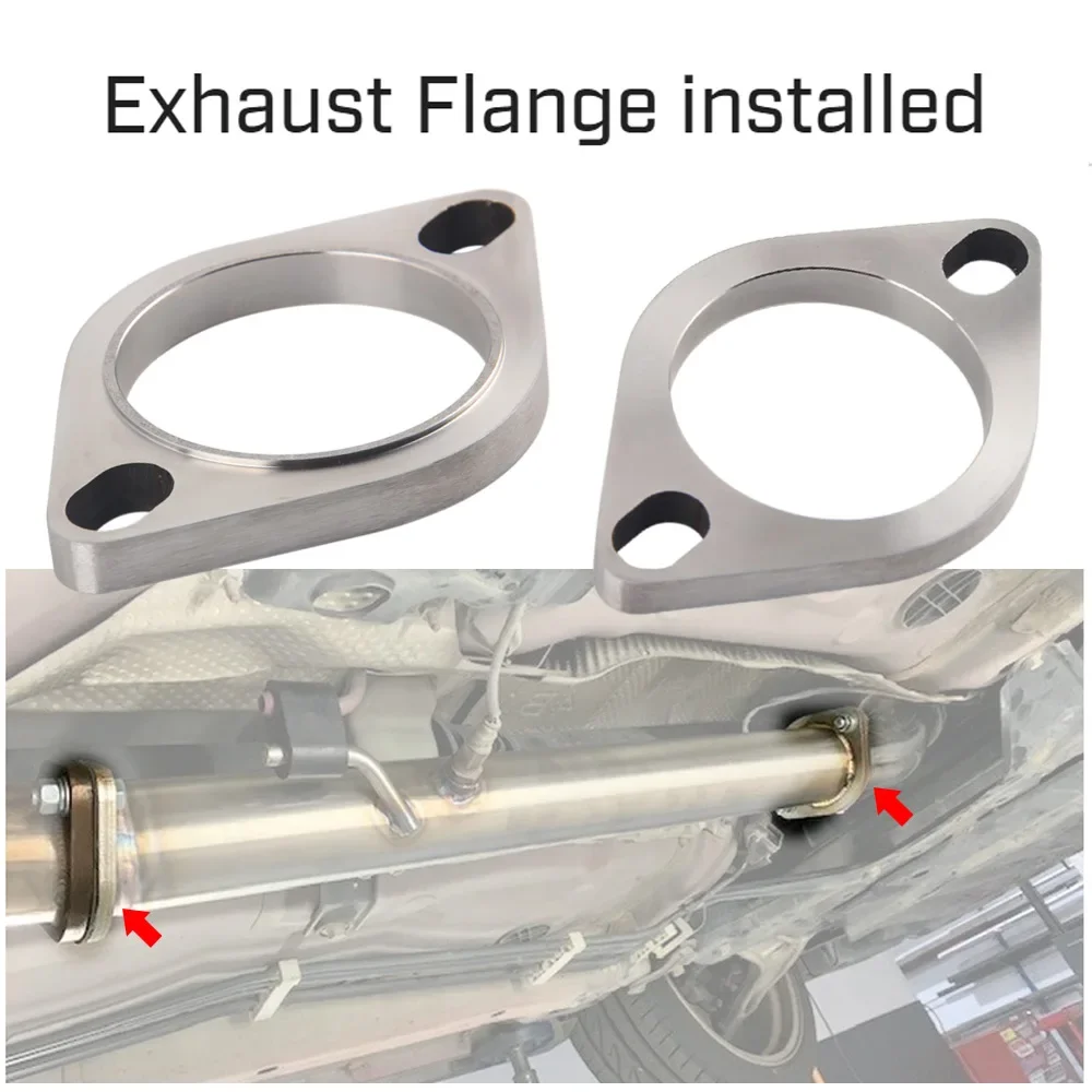 2/2.5 /3 inch stainless steel exhaust muffler weld flange connection joint with gasket - view 4