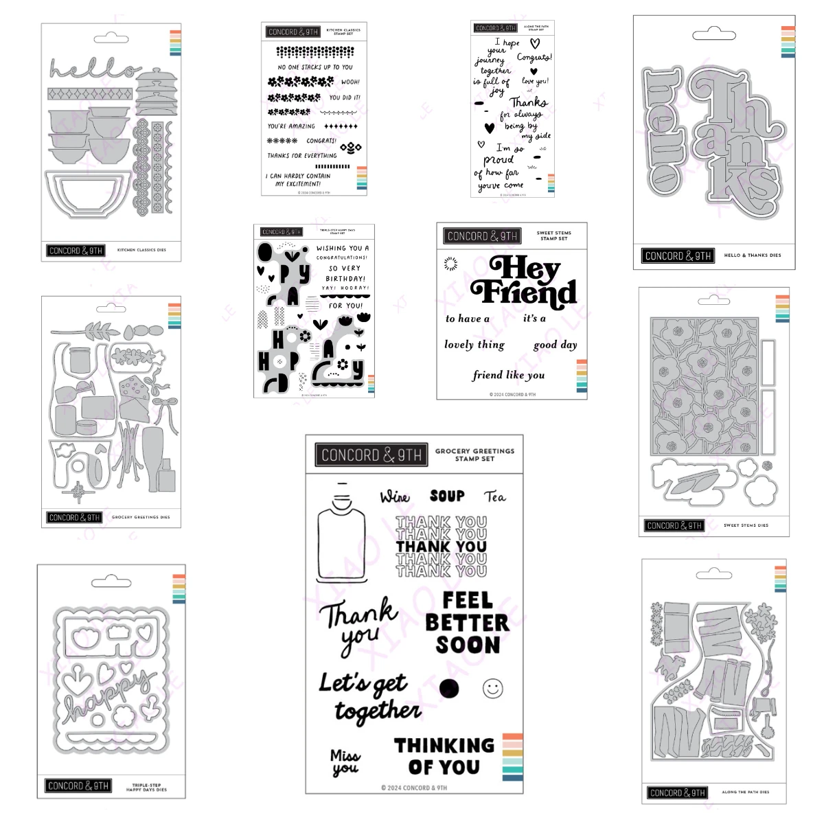 

Newest Grocery Greetings Flowers Metal Cutting Dies Stamps Stencil Diy Scrapbook Paper Diary Decoration Card Handmade Embossing