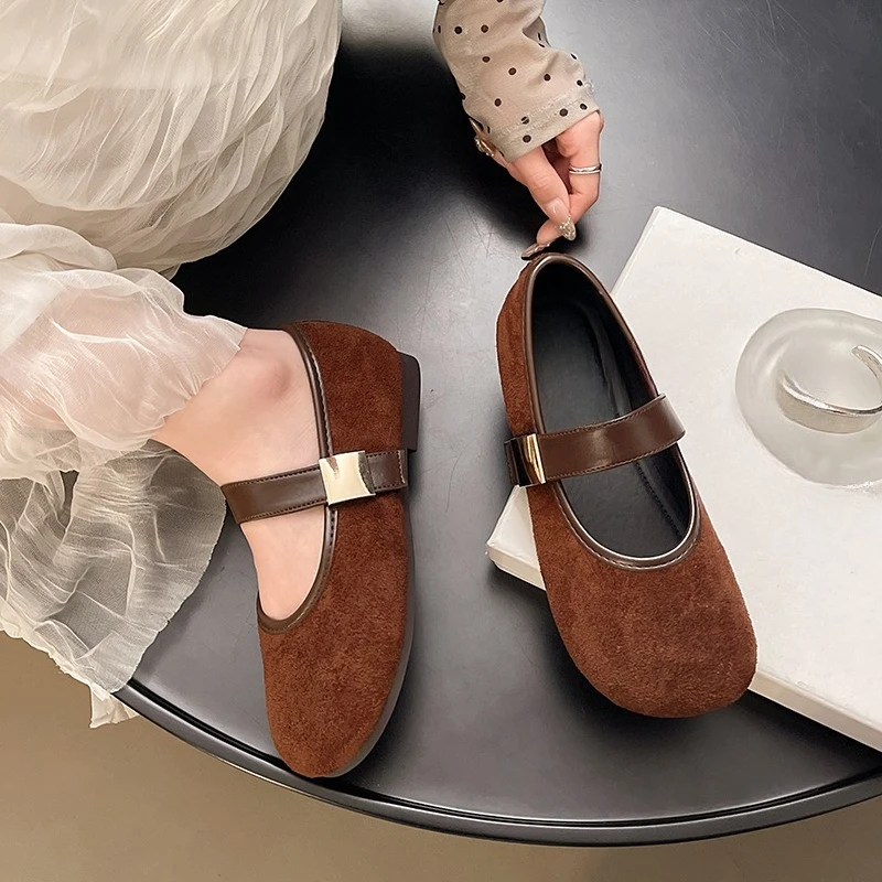 레트로 얕은 굽 메리 제인 단화 여성 2026 봄 여름 신상 프렌치 스타일