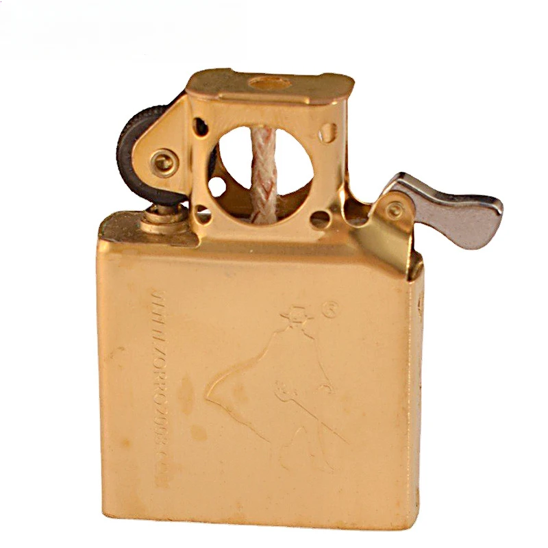 جديد ZORRO المزدوج النار الشعلة إدراج أخف يندبروف الغاز جت الصوان النفط أخف نفخ البيوتان بطانة لتقوم بها بنفسك أداة #5