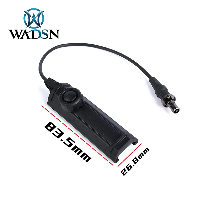 WADSN Flashlight Pressure Dual Function Remote Switch Scout Light Constant Momentary Switch Button Sufire M300 M600 Weapon light