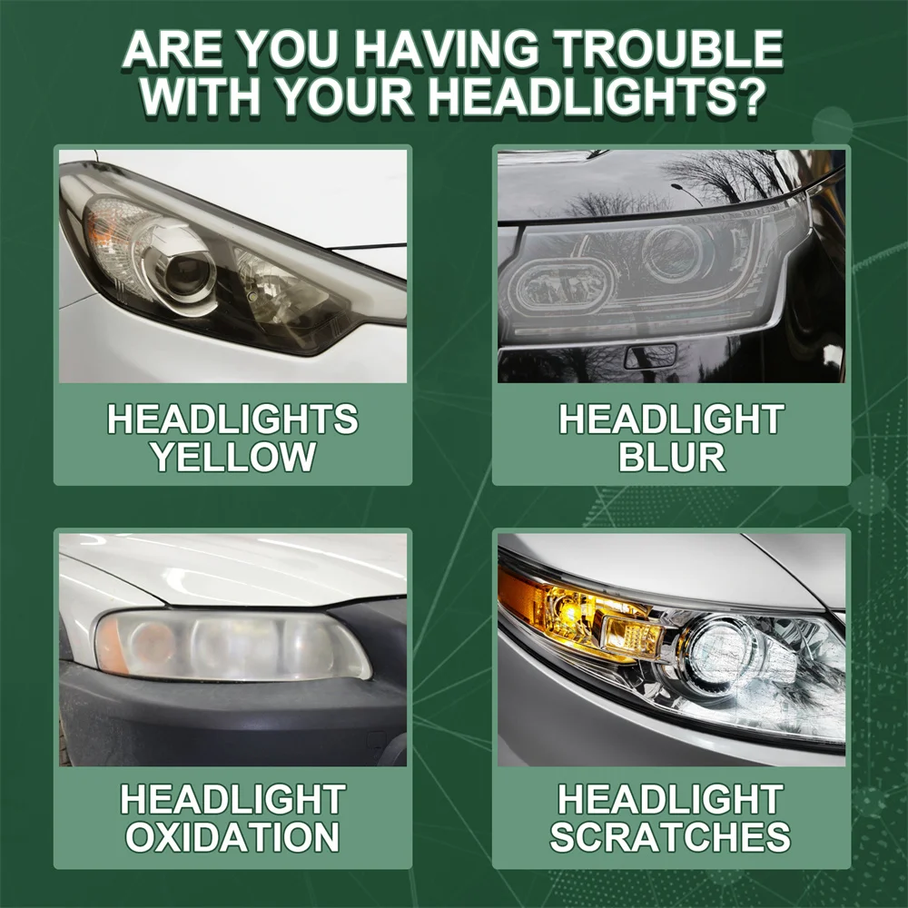 20ml Auto Headlight Restorer Yellowing Shade Sanding Cleaning Polishing Scratches Auto Headlight Restorer - Image 5