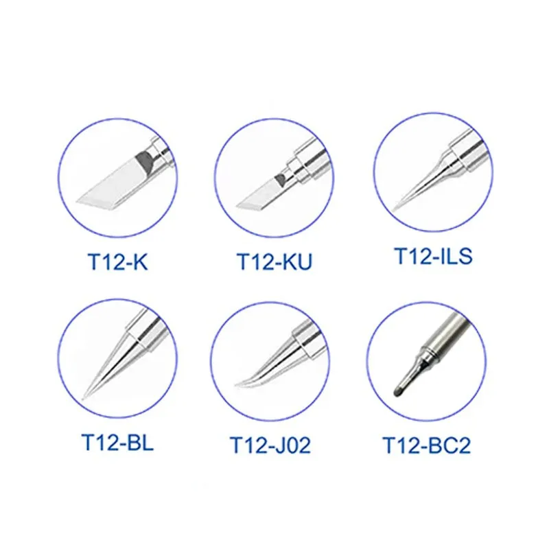 1Pcs High quality T12 soldering iron tip lead free solder tip for T12 soldering station suitable for OSS T12X T12X PLUS