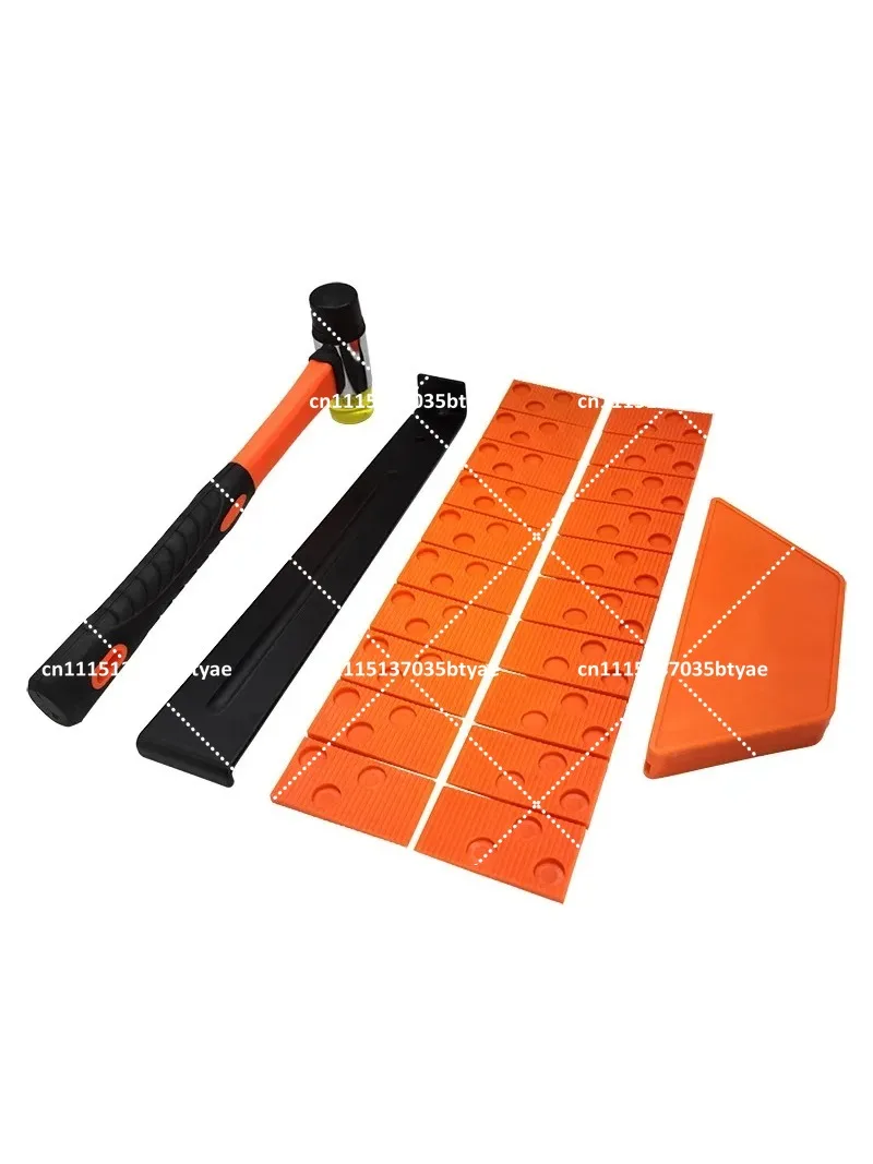 Complete DIY Wood Laminate Flooring Installation Kit with 20pcs Spacers for Easy Floor Fitting