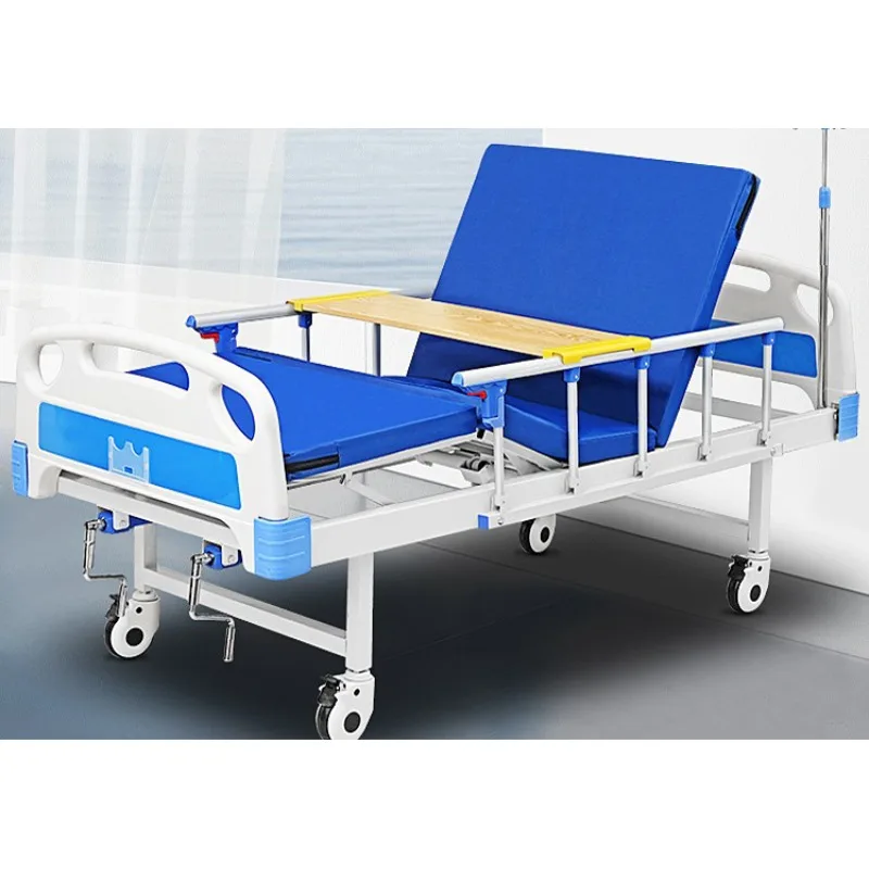 

Nursing bed, household multifunctional elderly paralyzed, manual single rocking double rocking bed