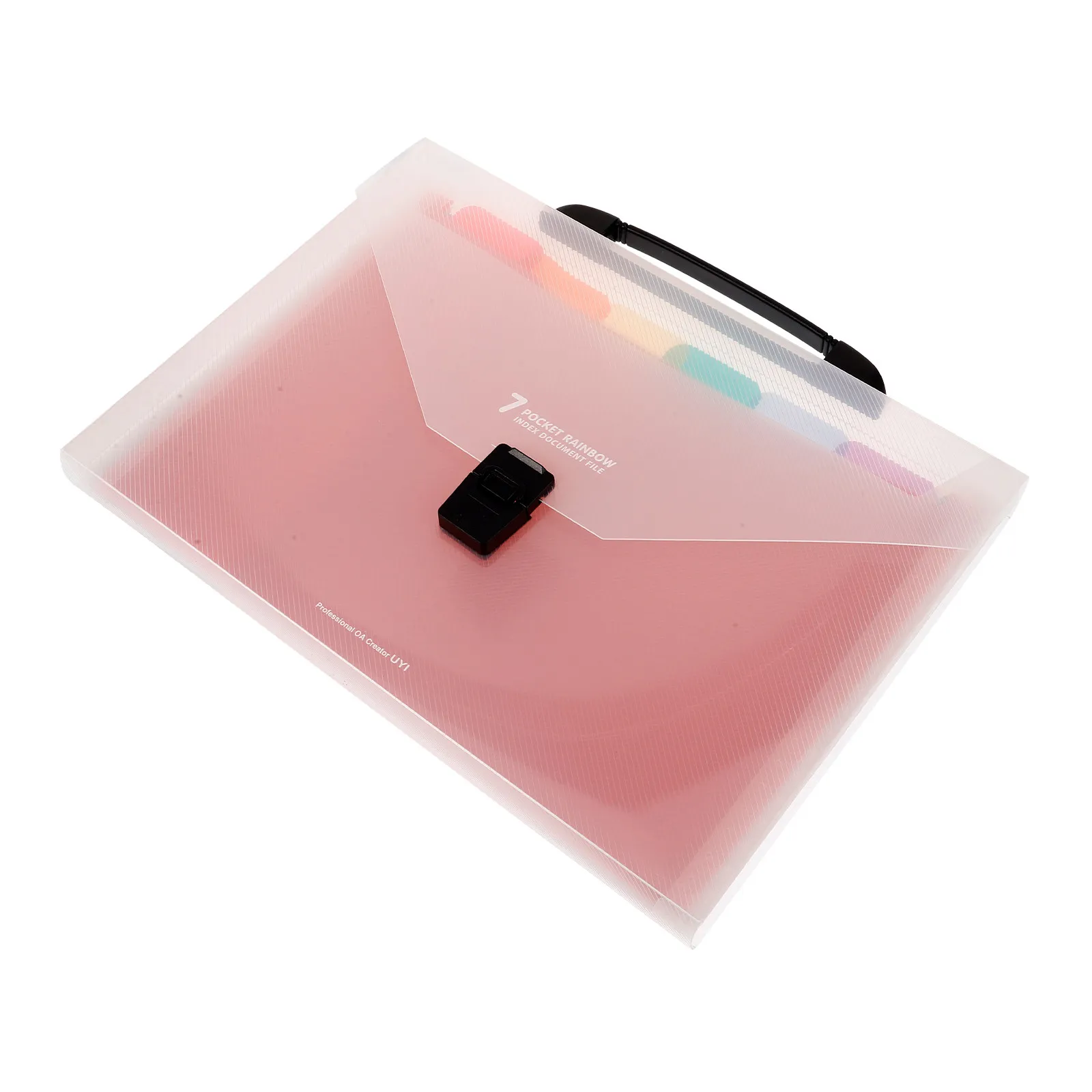 

Expanding File Folder Plastic Small Sized Portable Document Organizer Office Bill Multi Pocket Folder Storage File Box