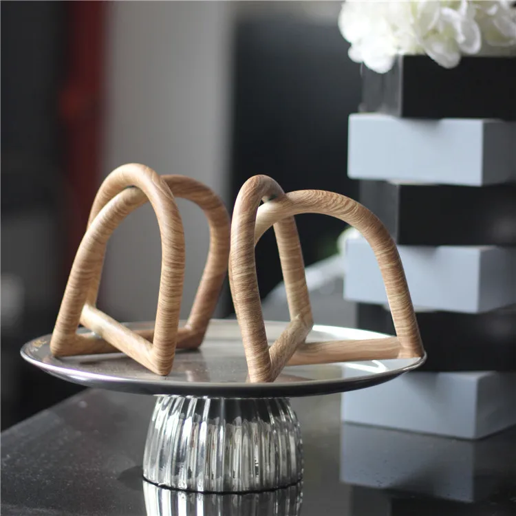 

Meijian Interior Living Room Design Decor Accessory Creativity Geometric Decoration Wood Geometry Decorations