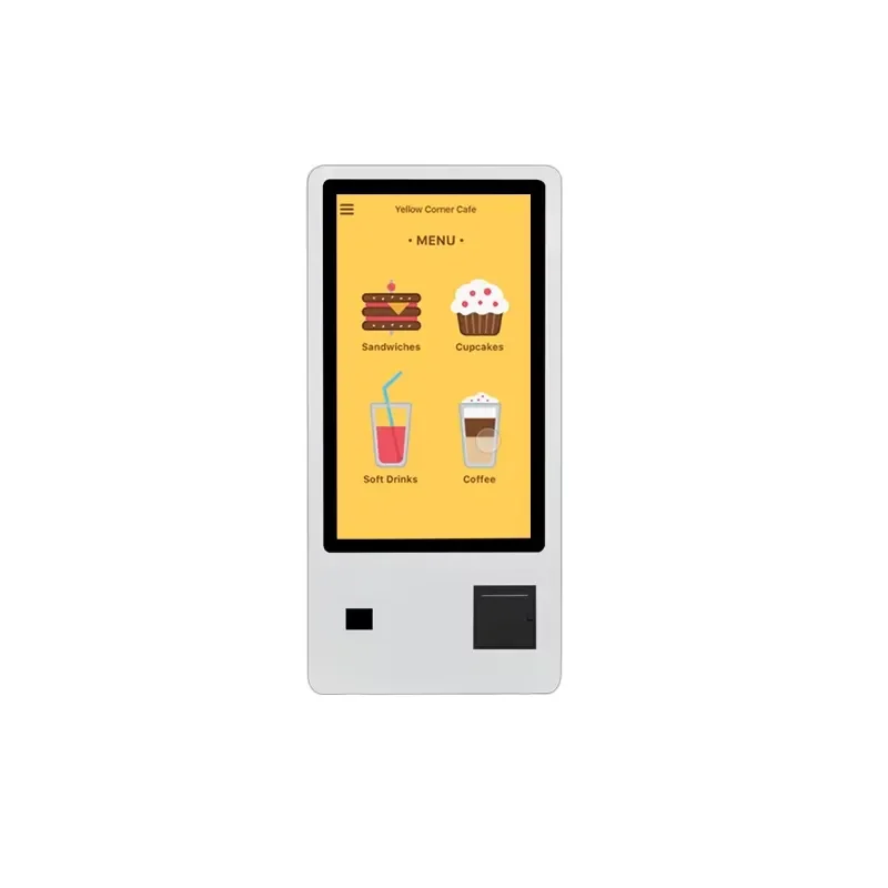 21.5 Inch Android POS System Payment Machine Touch Screen Self Service Kiosk Ordering Equipment for Retail Fast Food