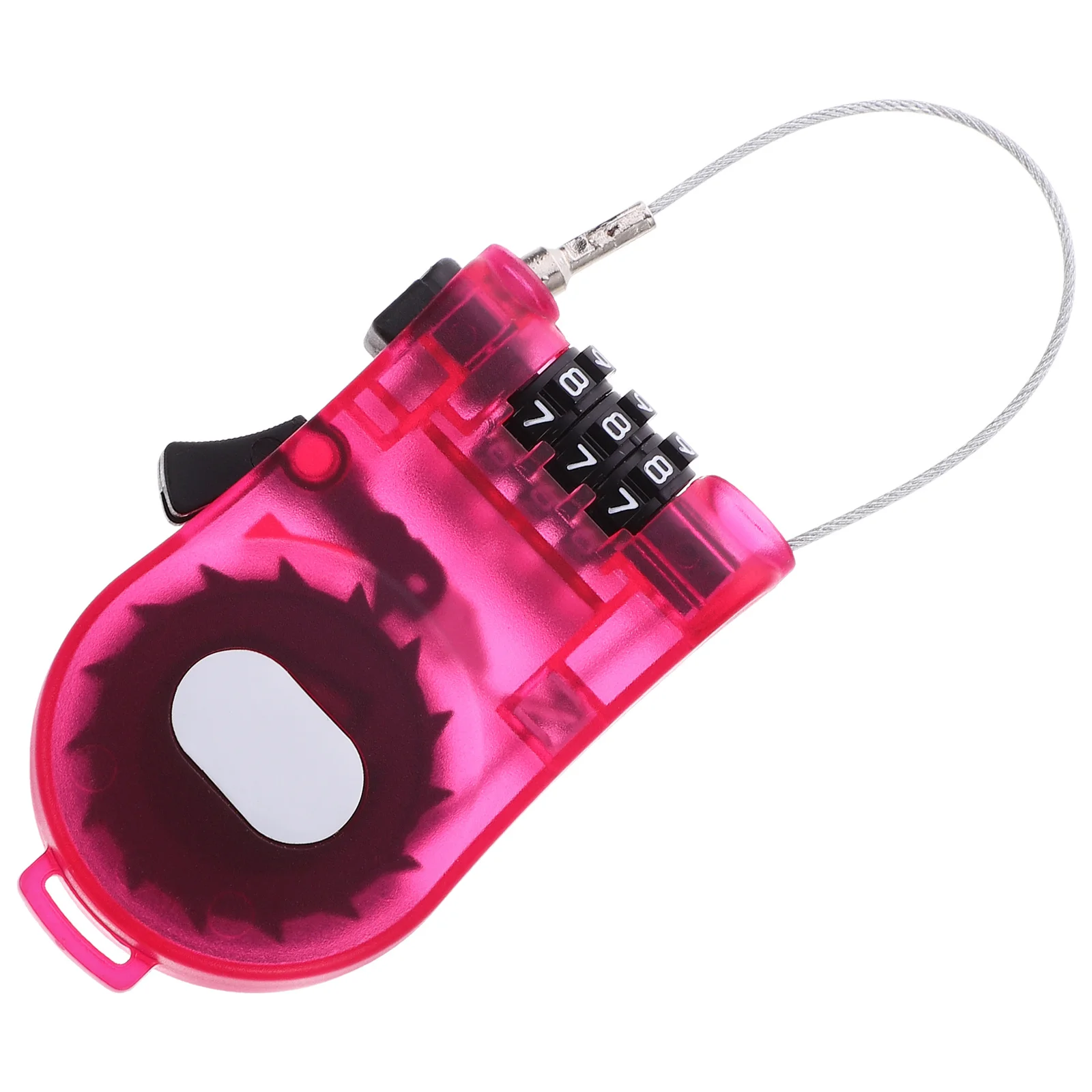 قفل كابل بلاستيكي محمول مضاد للسرقة للدراجة للسكوتر على الجليد والدراجة الجبلية ولوح التزلج والرياضات الخارجية القابلة للسحب #3