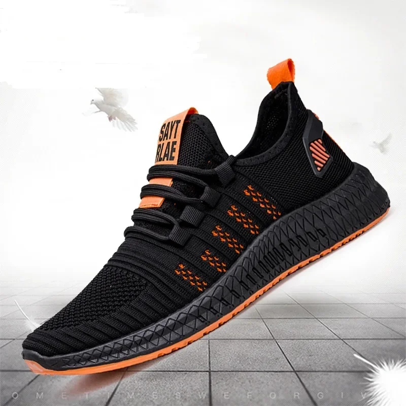 2024 Fashion Sneakers Lightweight Men Casual Shoes Breathable Male Footwear Lace Up Walking Shoe