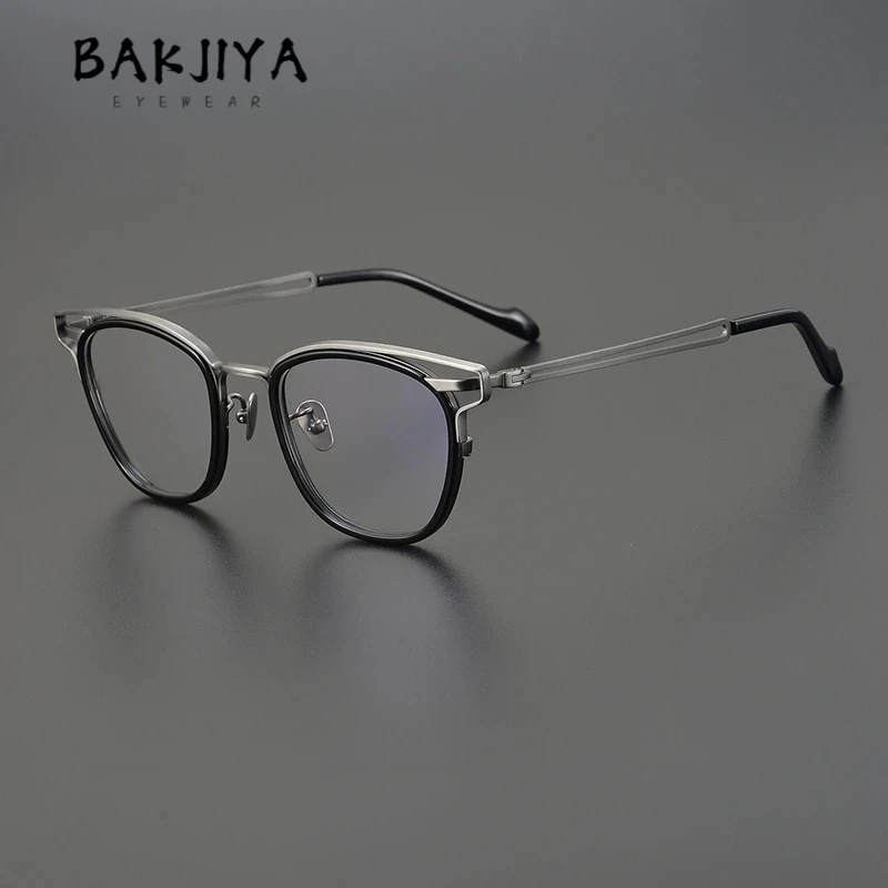 

Pure Titanium Glasses Frame Japanese Designer Retro Men and Women Optical Prescription Eyeglasses Butterfly Frame Square Eyewear