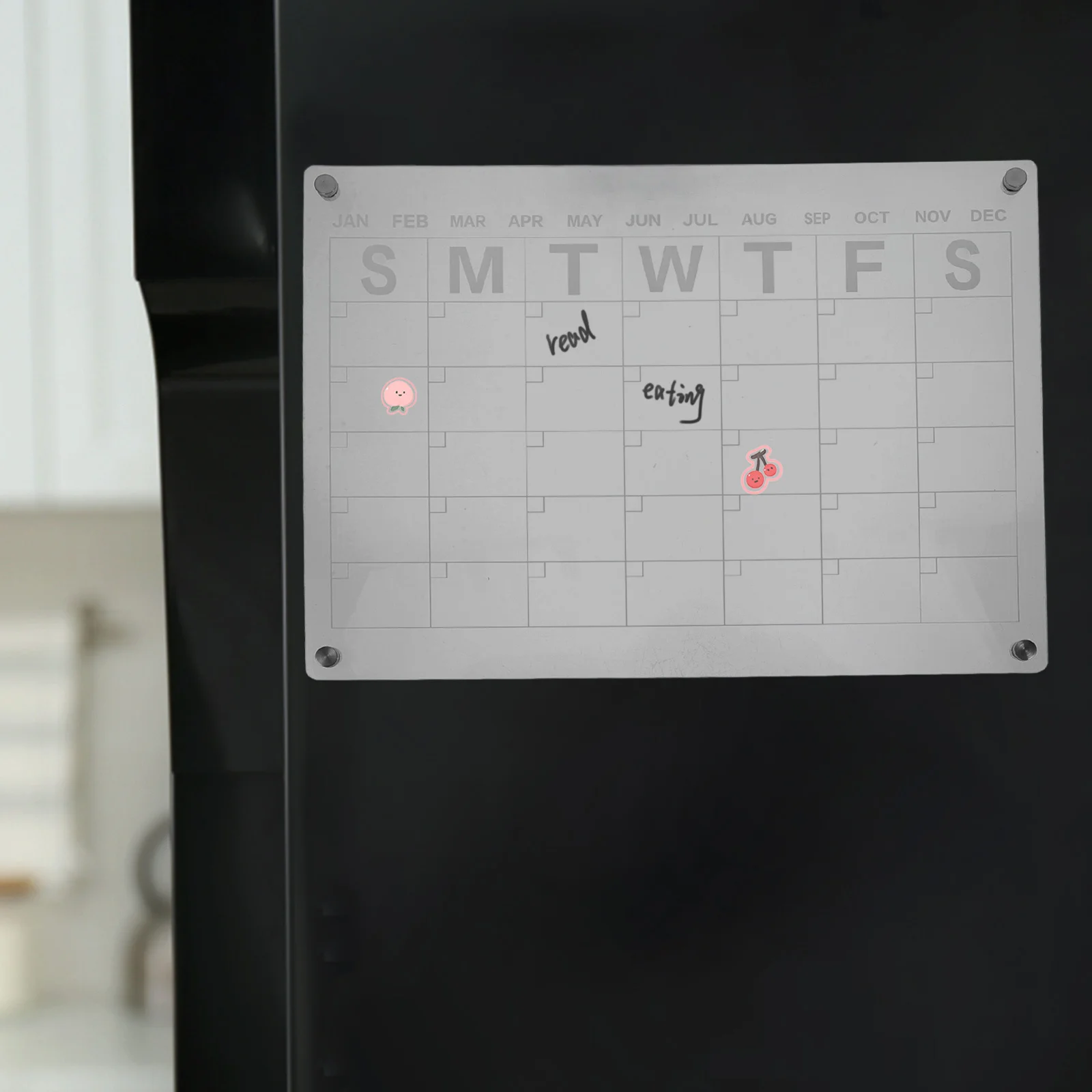 

Magnetic Acrylic Dry Erase Board Transparent Smooth Writing Surface for Office Home Message Memo Planning Board