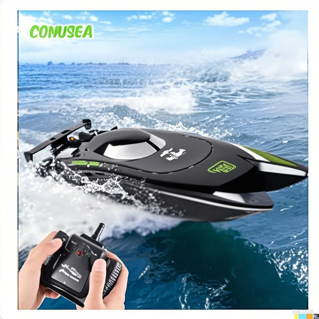 الموديل 805: قارب سباق عالي السرعة مزود بمحرك مزدوج 2.4G، مقاوم للماء بقناتين، 30 كم/ساعة – هدية مثالية للأطفال