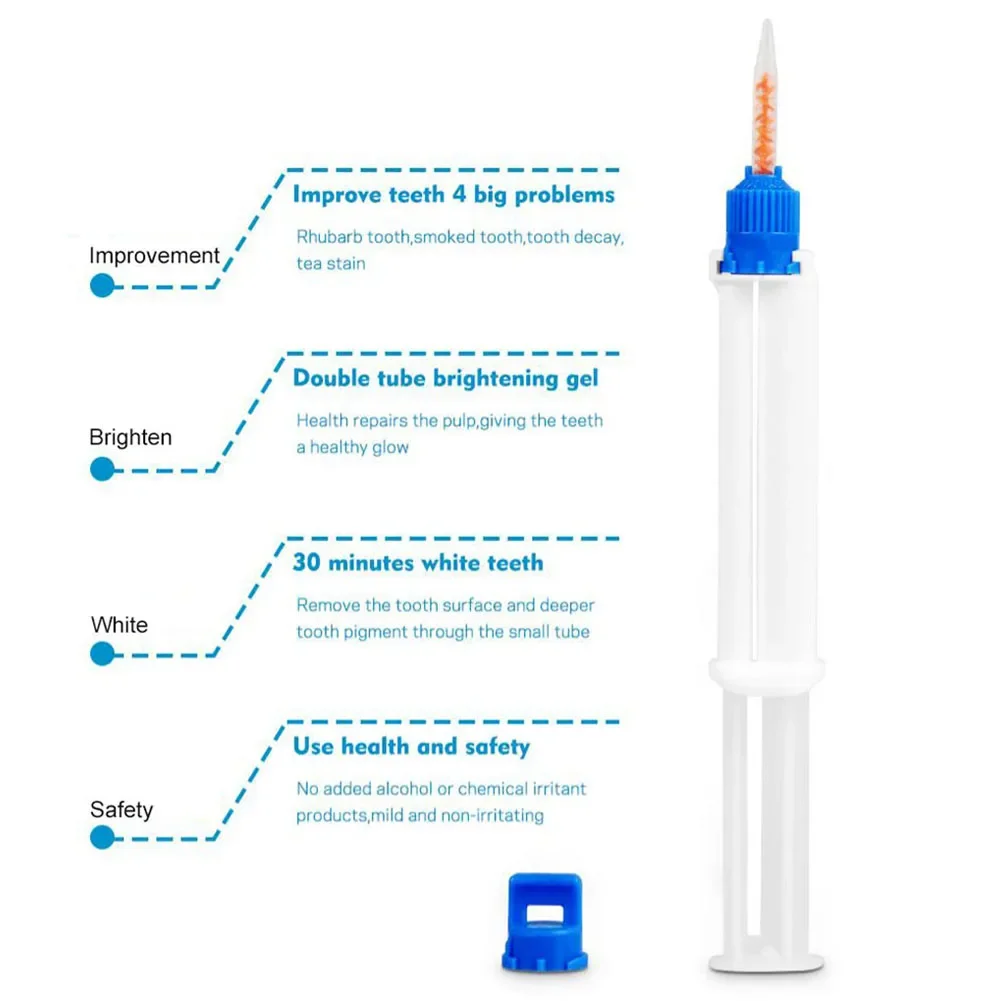 Gel de blanchiment des dents professionnel 35HP Tourist Barrel, clinique dentaire, barrière gingivale, blanchiment des dents Wiltshire, peroxyde d'hydrogène, 2.5 ml, 5ml