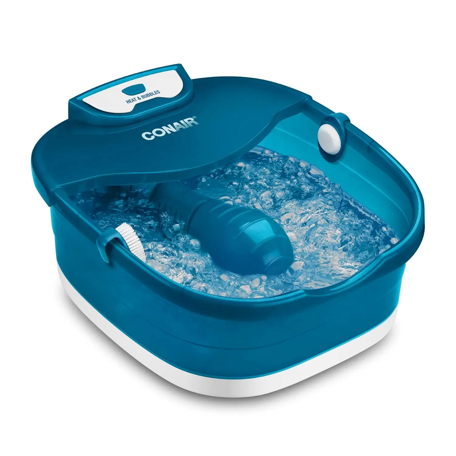 

Heated Foot Spa with Massaging Rollers, Bubbles, Pumice Stone & Nail Brush - Reaches 104°F for Ultimate Relaxation