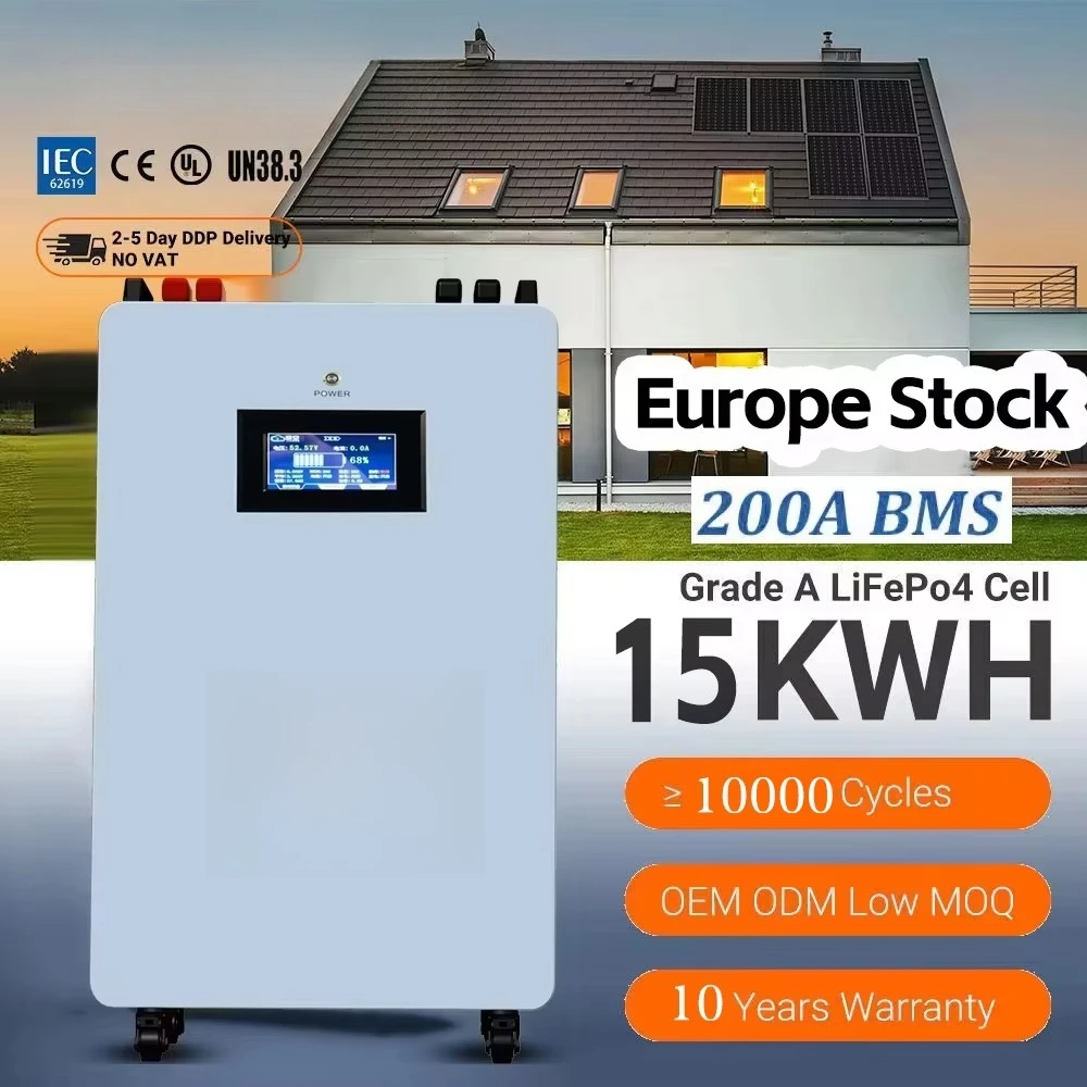 48v 100ah 5KWH 10KWH 15KWH 200AH 300AH بطارية أيون الليثيوم 48V 100Ah 5kw 6kw 10kw الأنظمة الشمسية Lifepo4 بطارية 51.2v 100ah