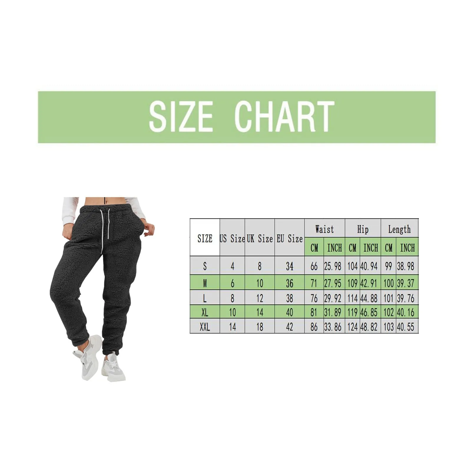 Autumn Winter Fuzzy Sweatpants Women Pockets Pink Elastic High Waist Casual Lounge Home-Wear Loose Joggers Trousers Streetwear