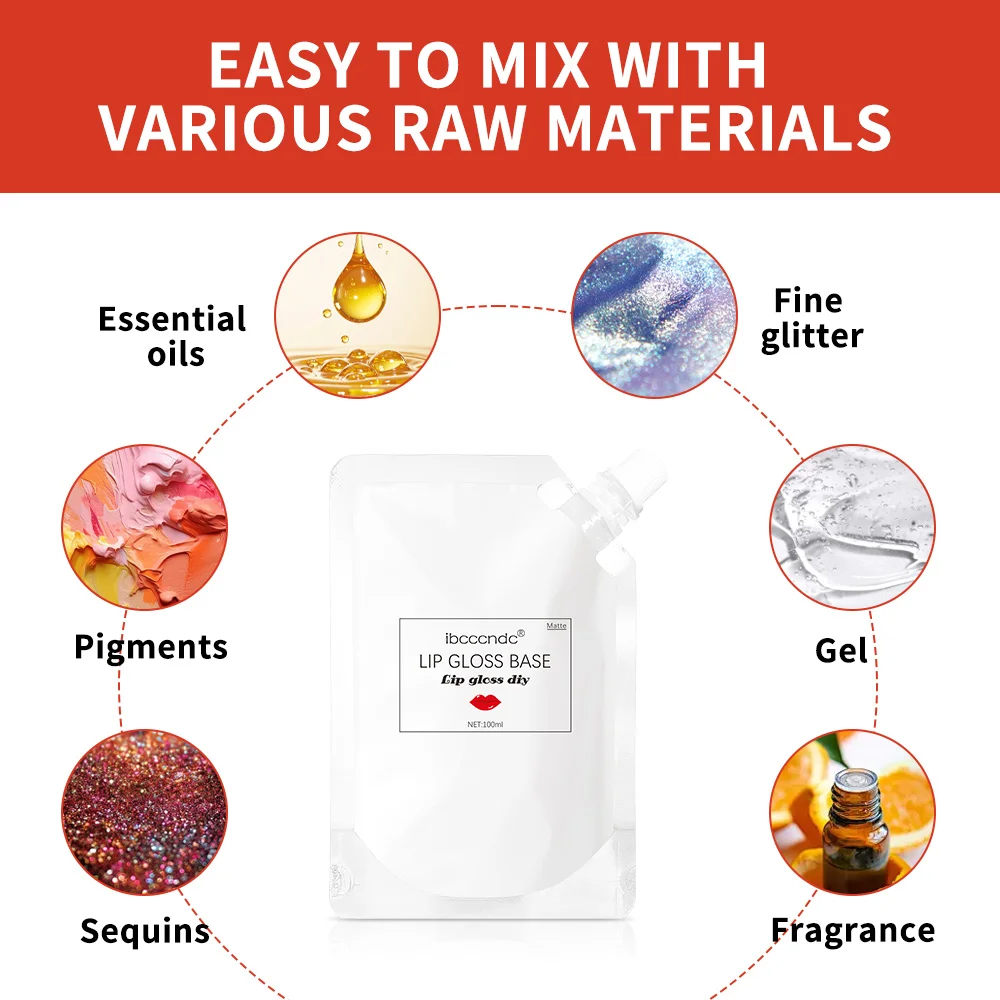 Faça mancha labial base de brilho labial gel diy batom matéria prima fosco transparente copo antiaderente base de maquiagem à prova de água
