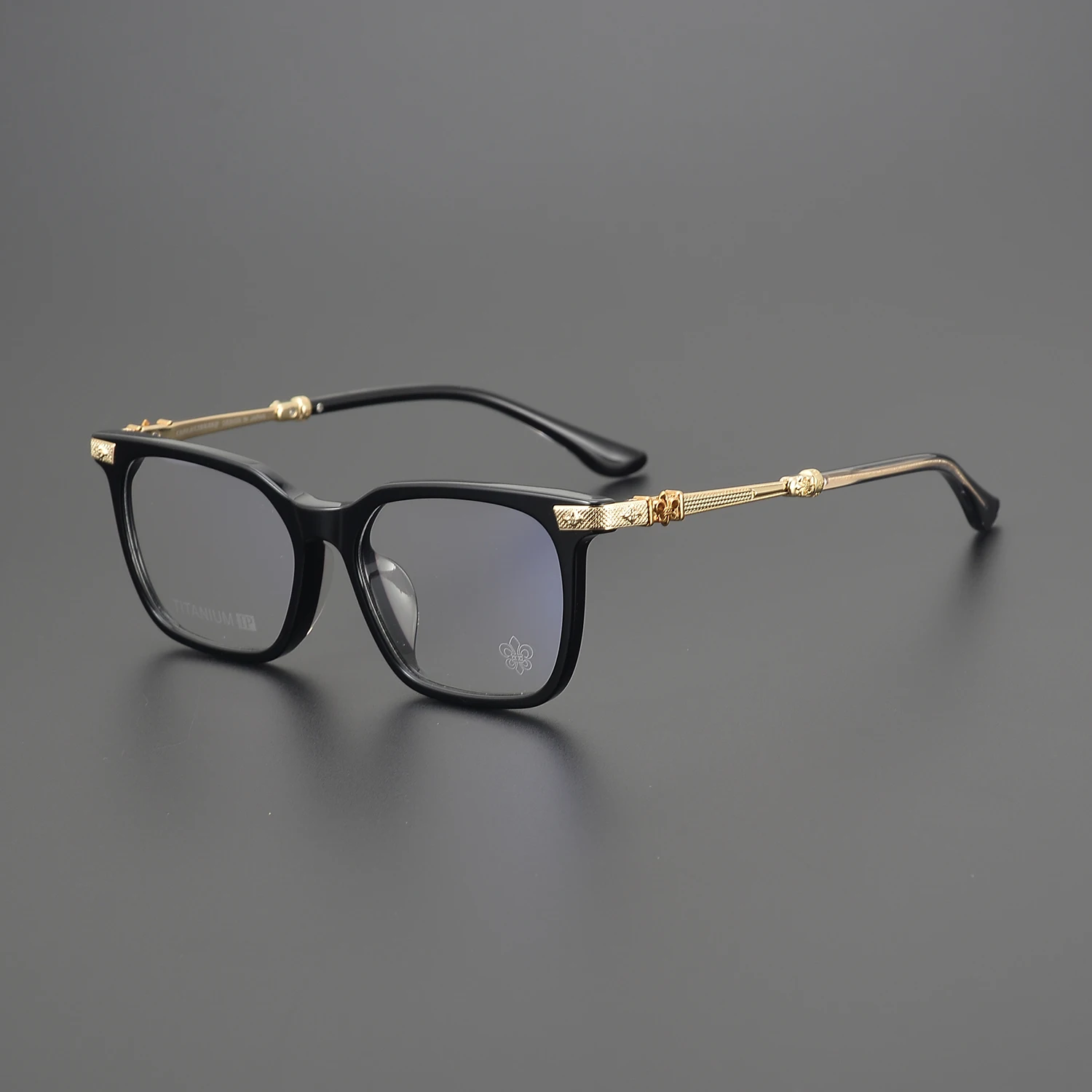 

High Quality Woman Fashion Trend Luxury Vintage Acetate Titanium Eyeglasses Retro Design Carving Temples Man Myopia Reading