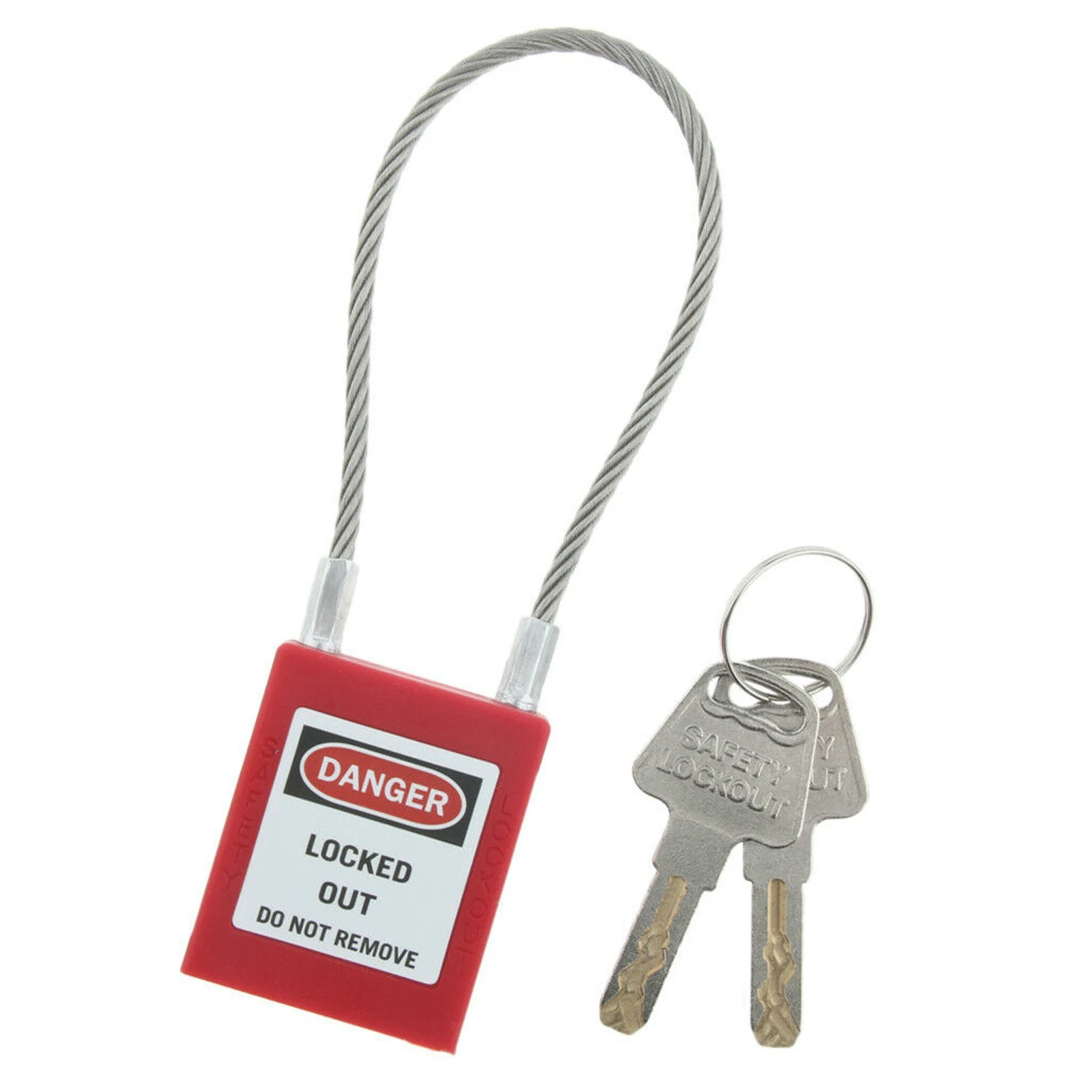 AFOURT-2X Ingenieur-Sicherheits-Vorhängeschloss mit langem Seil für Lockout-Tagout-Isolierung – Detail 2
