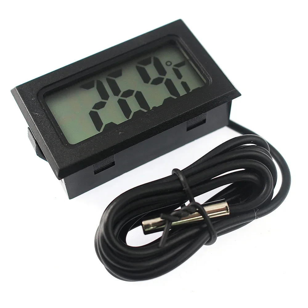 TPM-10 Mini LCD Termometro Digitale Acquario Auto Bagno D'acqua Tester di Temperatura Rivelatore Monitor Sensore di Temperatura Incorporato 1/2M