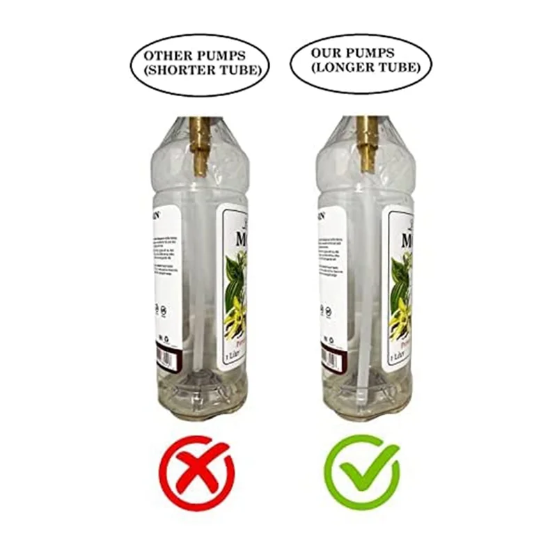 Cabezal de bomba de plástico dorado, cabezal de bomba de jarabe, herramientas de cocina para cafetería, para botellas Torani de 750 Ml, Davinci (plástico)