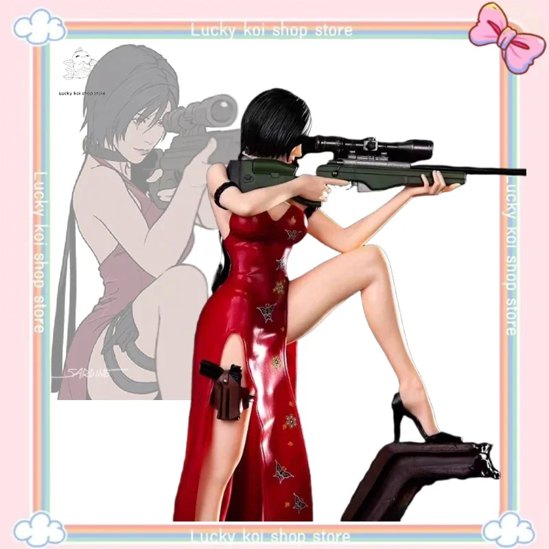 Resident Evil Game Anime Figure Ada Wong Figure Gk Figurine 34cm Collectible Doll PVC Statue Desk Decoration Christmas Gift Toys