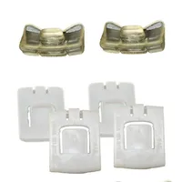 2/4Set Seat Rail Runner Clip Slider Guide Pieces For VW Corrado MK1 MK2 MK3 Golf Seat Slide Slider Groove Sliding Teeth Buckle