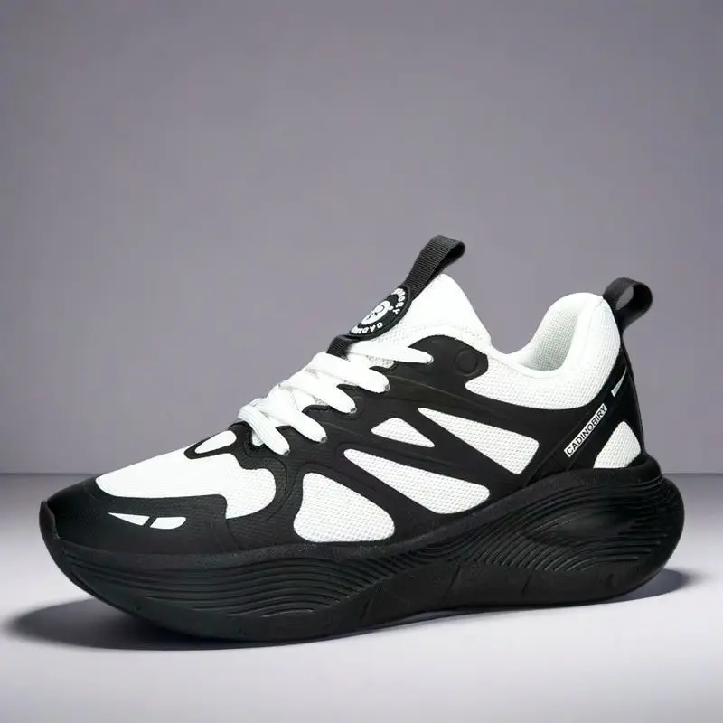 New Spring and Autumn Thick soled Casual Men's Shoes Breathable and Lightweight Outdoor Soft soled Running Shoes