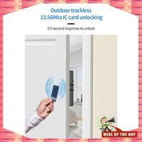 24-Hour Delivery 2X Smart Tuya App IC Card Lock For Wooden Door Bluetooth Lock Electronic Door Lock No Drill