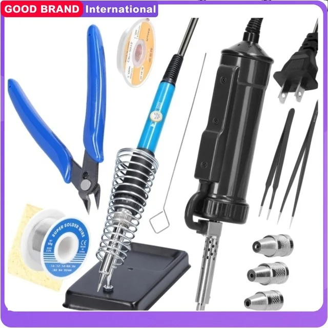

Solder Sucker with 3Nozzles PortableElectric Solder Tin Sucker,AutomaticDesoldering Pump Vacuum 110V30W Electric Desoldering Gun