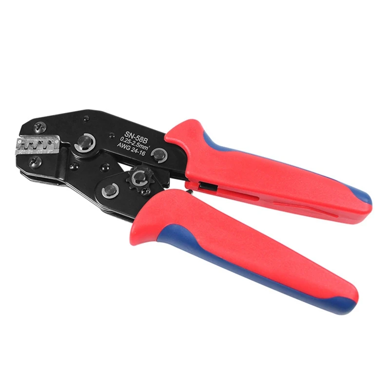 SN-58B TE JST Molex Terminal Wire Crimping Pliers 0.25-1.5MM2  Non-Insulated Open Barrel Crimper Tool