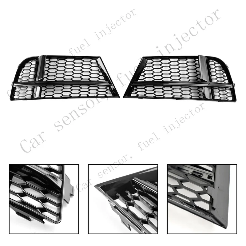Q+ Front Fog Light Cover Bezel Grille Grill For AUDI A3 8V S-LINE 2017-2019 ZA