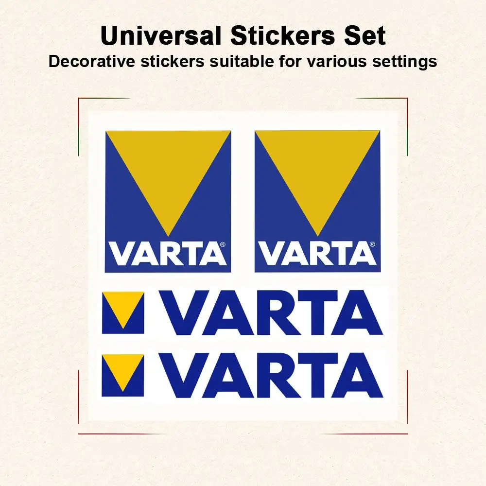 Blue Yellow Triangle Graphic Vinyl Stickers Set, Universal DIY Decor Decals for Car Motorcycle Fairing Helmet Toolbox Laptop