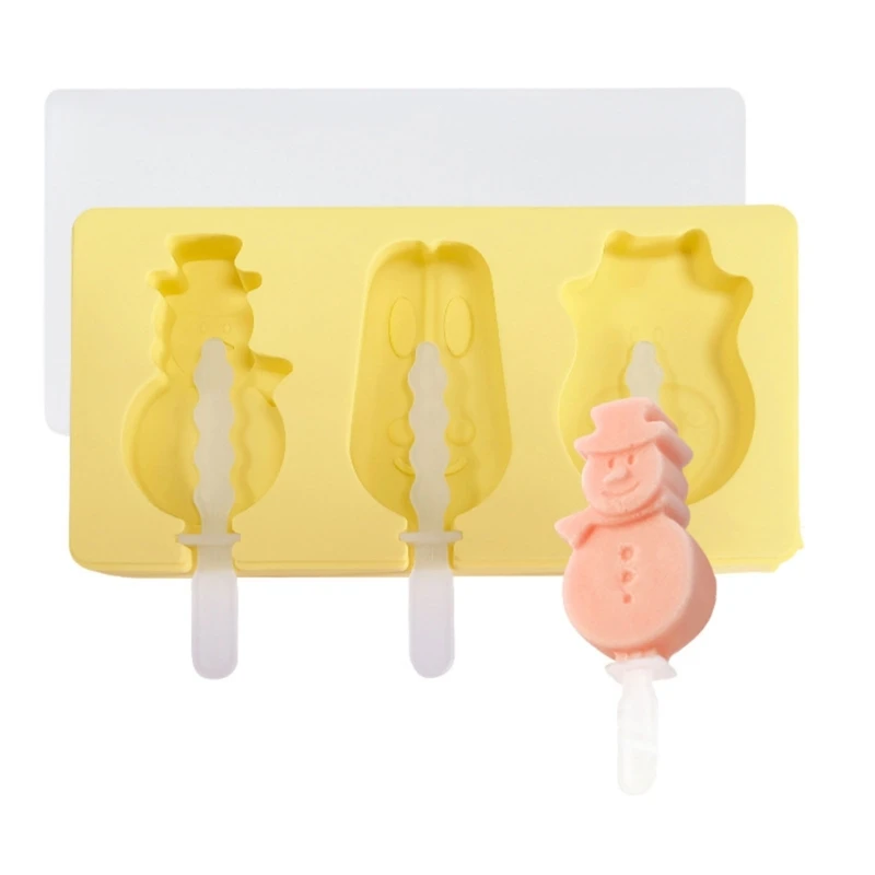 Diy Pet Series Handwork DIY Ice Cream Mold Silicone Popsicle Cheese Mold with Lid Cake Mold Ice Maker