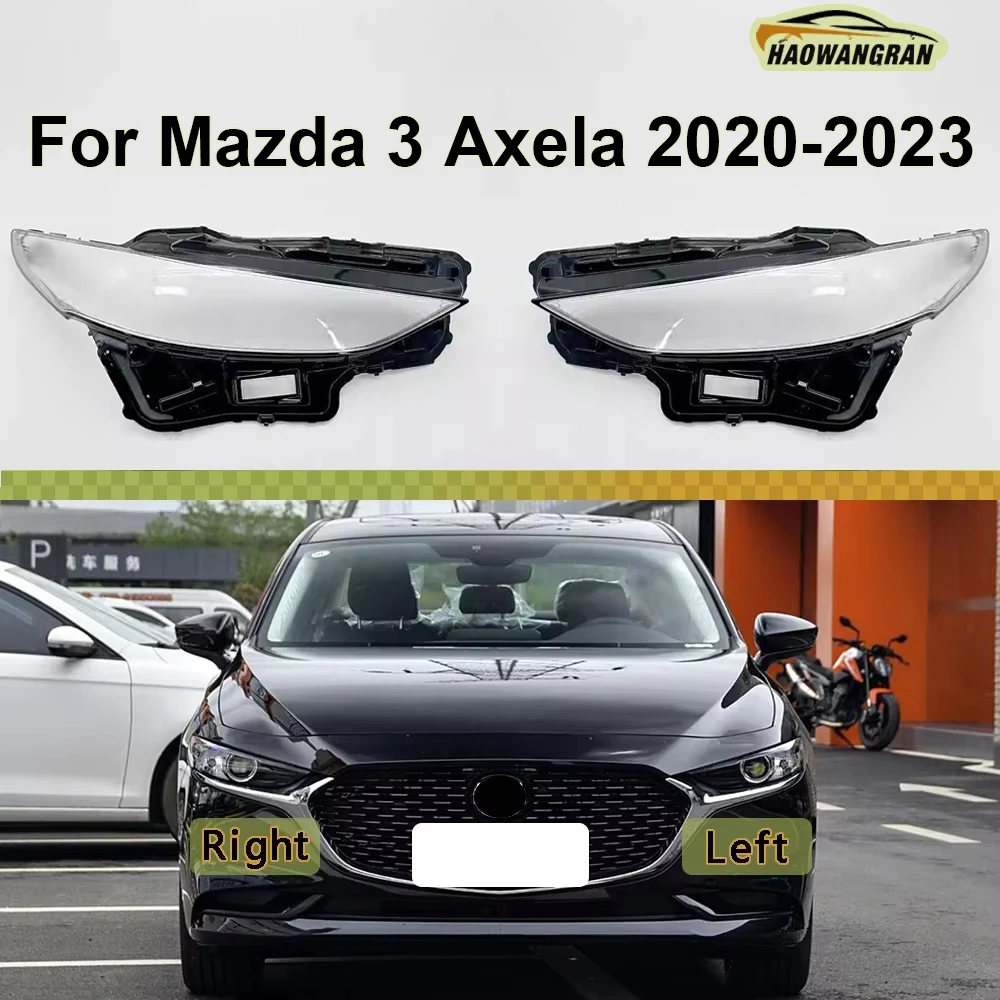 

For Mazda 3 Axela 2020 2021 2022 2023 Headlight Cover Transparent Headlamp Lamp Shell Lens Replace Original Lampshade Plexiglass