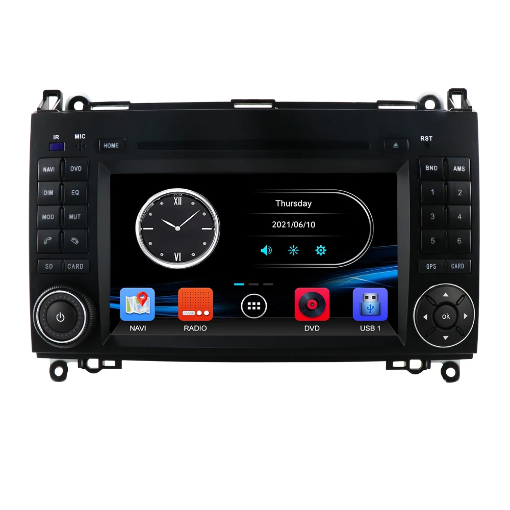 2 DIN Wince Auto Radio Car DVD Multimedia Player For Mercedes Benz B200 A B V Class W169 W245 Viano Vito W639 Sprinter Stereo