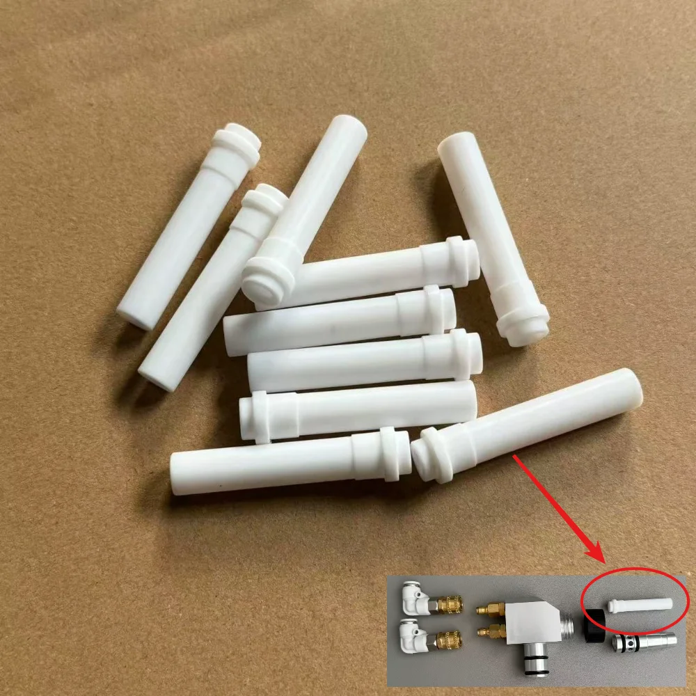 

10Pieces Replacement PTFE Throat Tivar Venturi Suction Tube Fit for 1095899 Powder Coating Pump