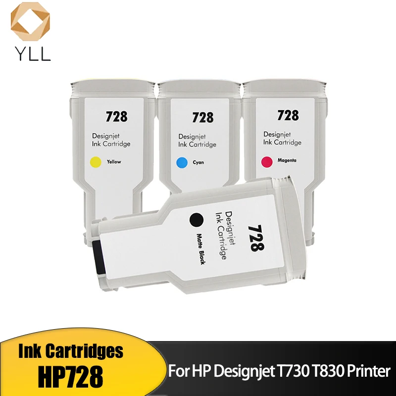

HP728 130 мл 300 мл F9J67A Цветной совместимый картридж премиум-класса для HP728 для принтера HP DesignJet T730 T830
