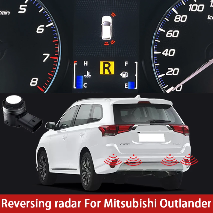 Original Sensors Car Parking Sensor Assistance Backup Radar Buzzer System Rear Front Bumper For Mitsubishi Outlander 2016 ~ 2023