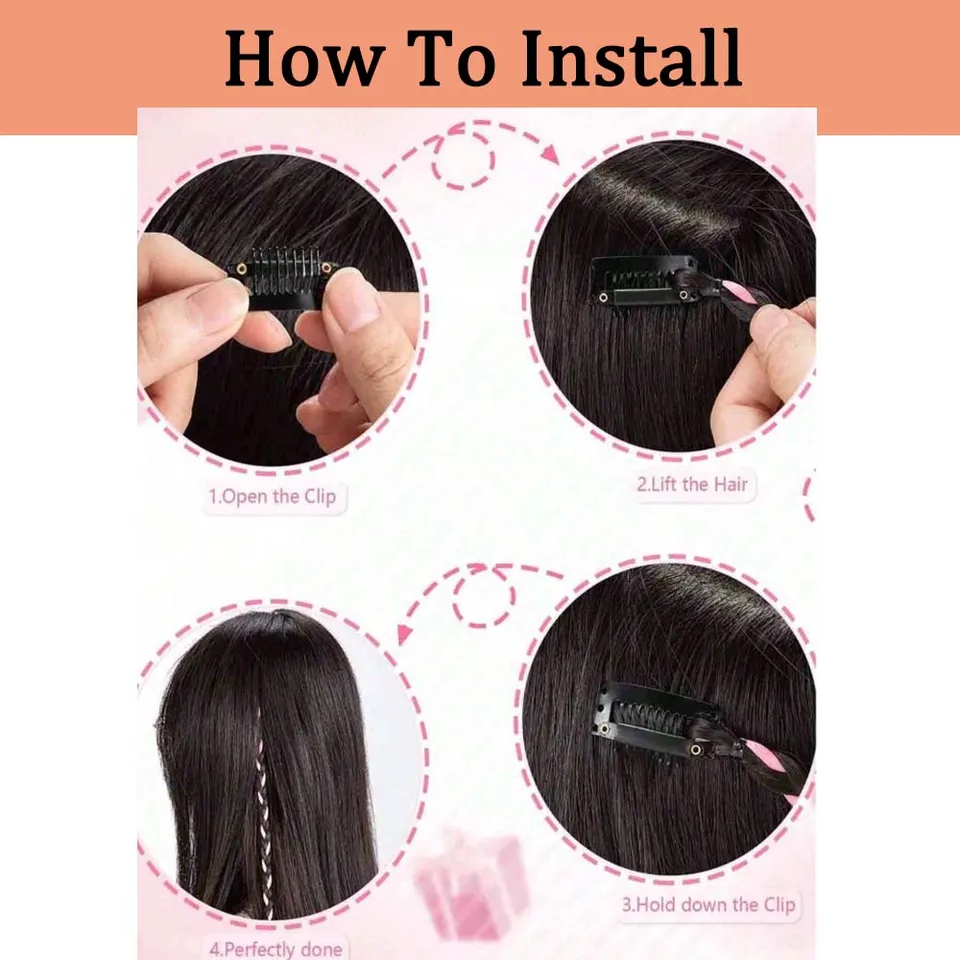 2 piezas de extensión de trenzas caja de 18 pulgadas, clip, estilo boho, fibra de alta temperatura para fiestas y K-POP 5