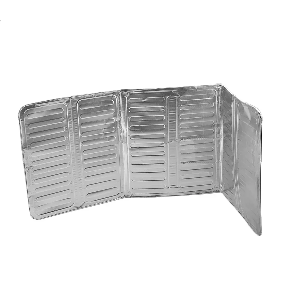 Cooking Frying Oil Splash Screen Cover Kitchen Anti Splatter Guard Tool Aluminium Foil Scald Proof Board Protection Plate
