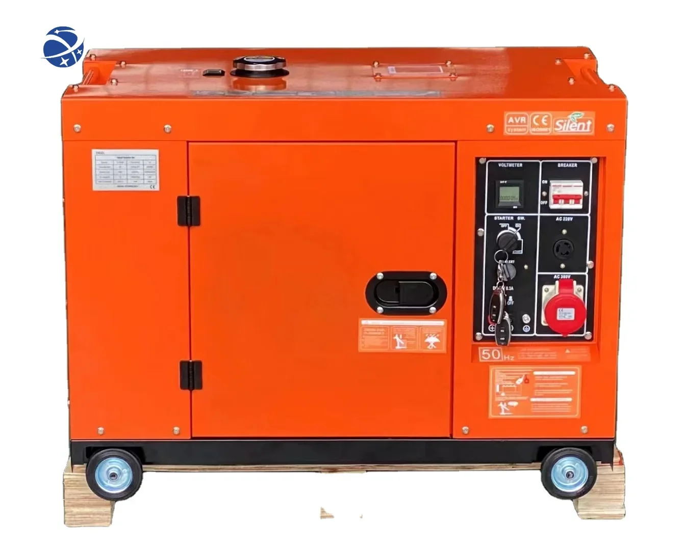 YUNYI 50/60Hz silent diesel generator single phase sound proof diesel generator 10kva 10kw generators