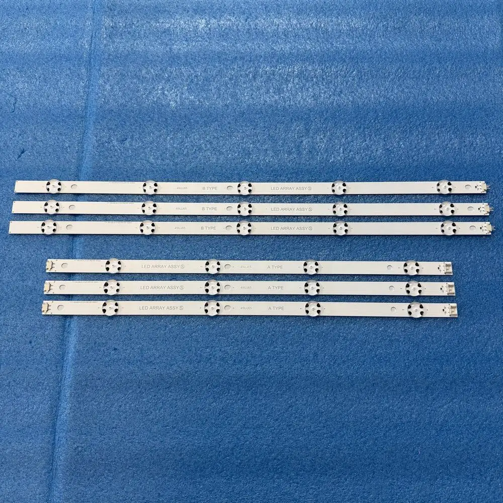 6pcs LED backlight for TV 49UJ701V TV 17Y 49inch LED ARRAY 49LJ61/UJ65 49LH61 49UJ65 A B 49UJ651V 49LJ614V 49UJ650 49UJ635
