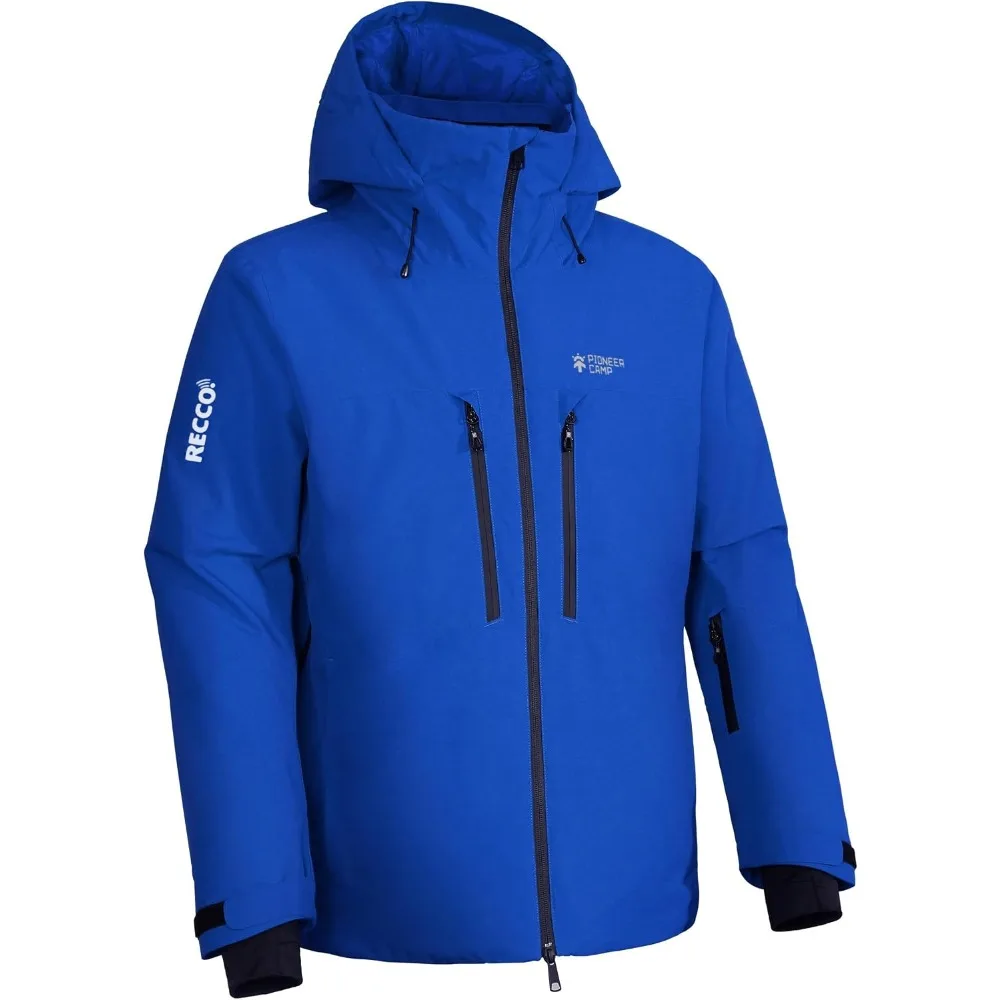Pioneer Camp Men's Ski Jacket Waterproof Insulated Snowboard Gear Cold Weather Winter Warm Mountain Snow Coat
