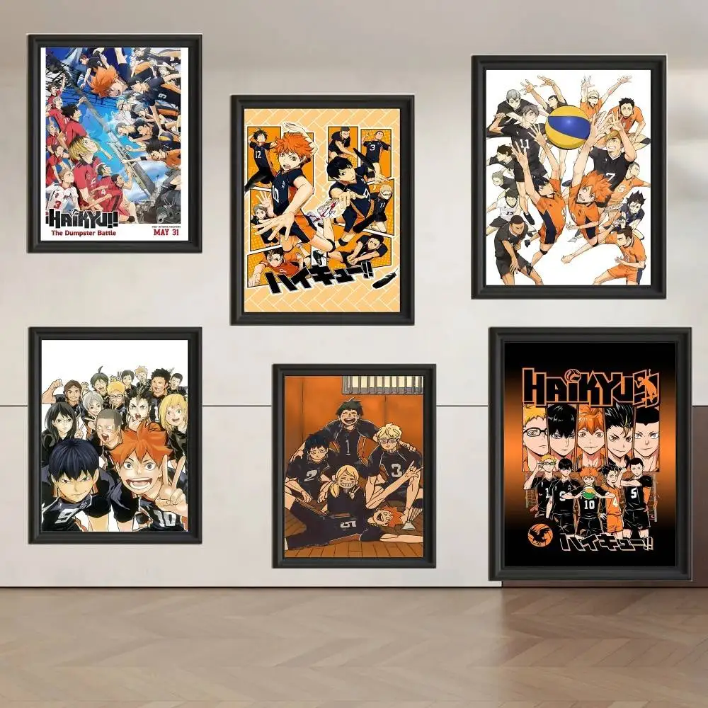 Amine H-Haikyuus Poster Bild Leinwand Malerei Wandkunst Heimdekoration Druck für Wohnzimmer Dekor