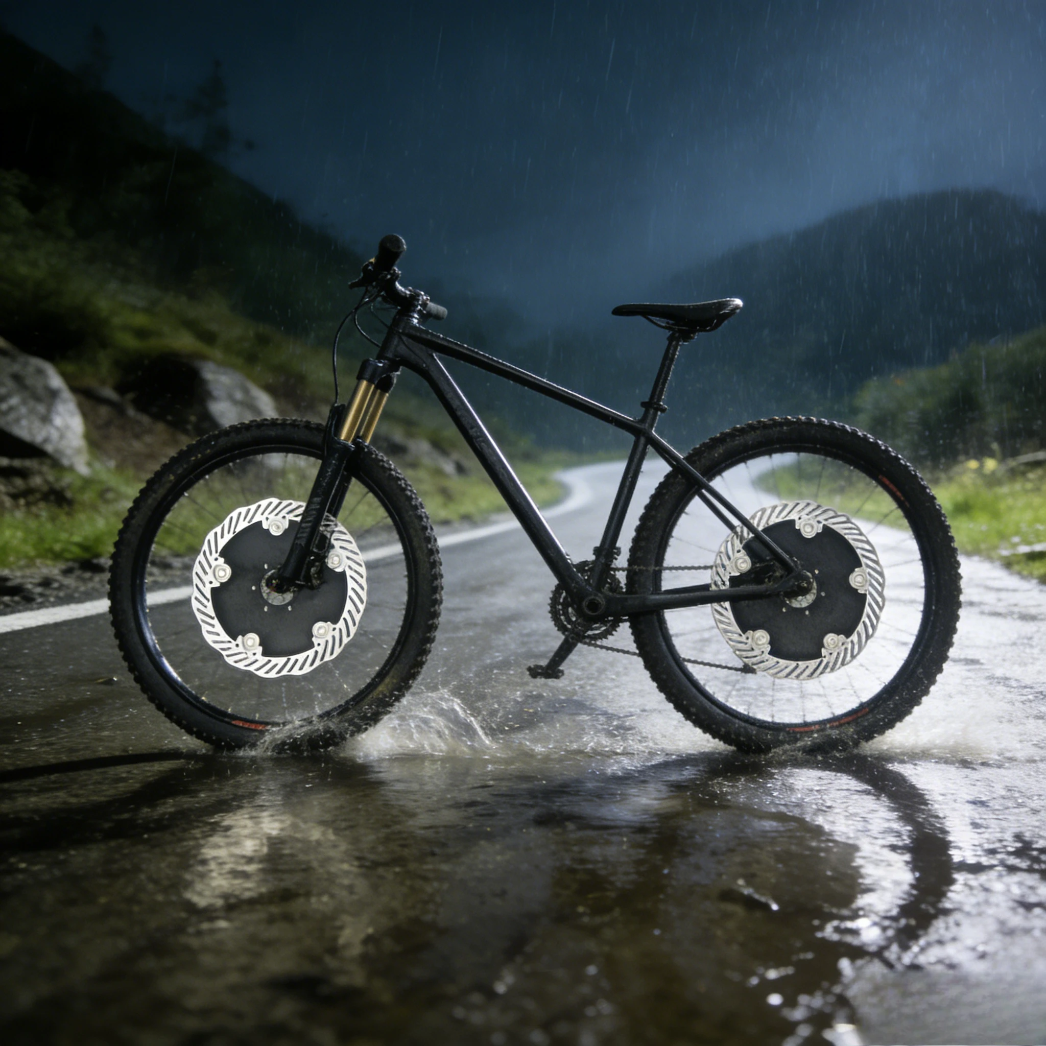 

Premium Carbon Fiber Floating Brake Disc 140/160mm Centerlock Design - High Performance & Durable Fit for Mountain，bicycle