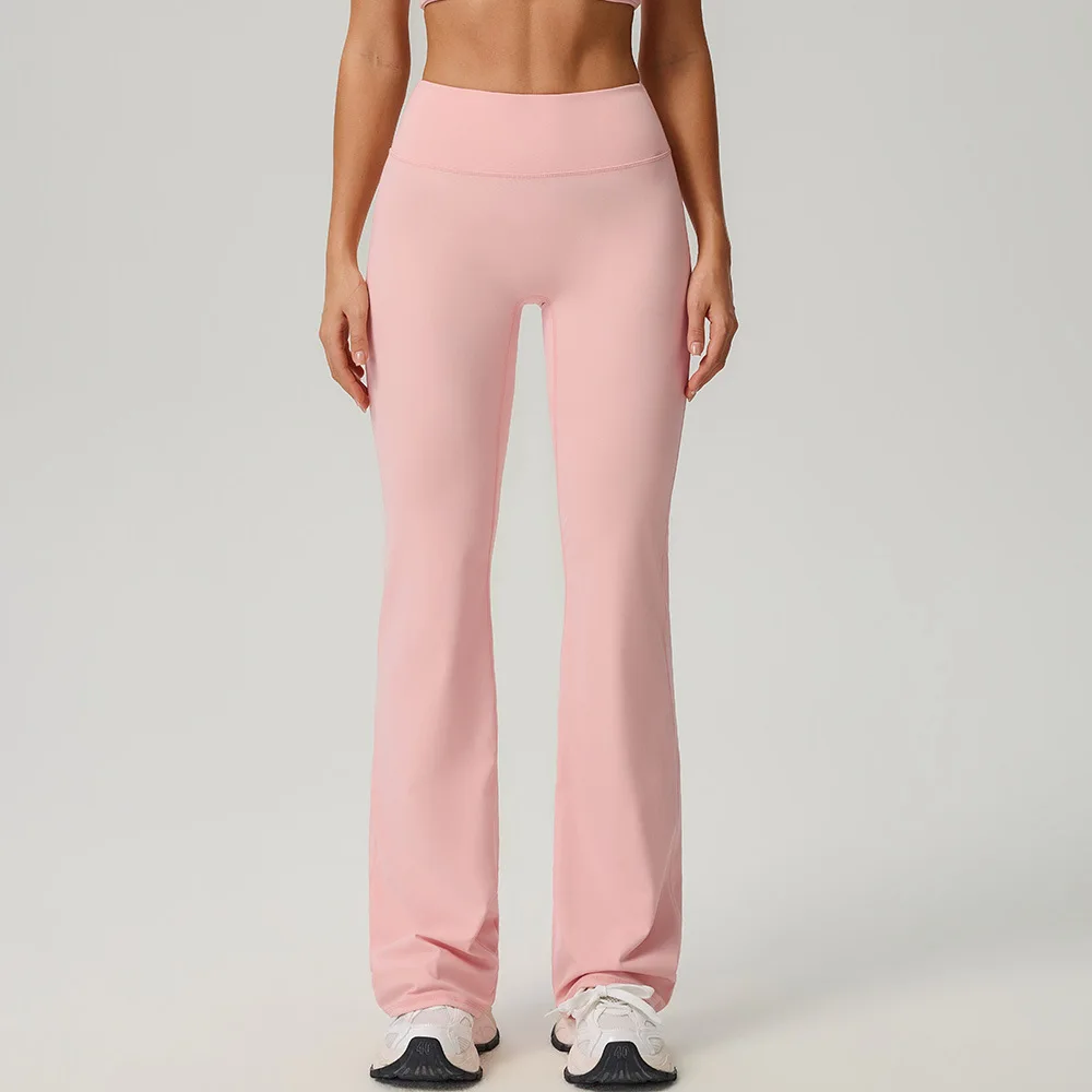 Wide Leg Pants Women Bell-bottoms High Waist Yoga Leggings High Stretchy Butt Lifting Breathable Sports Pants Women Gym Leggings